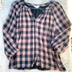 Checkered blouse